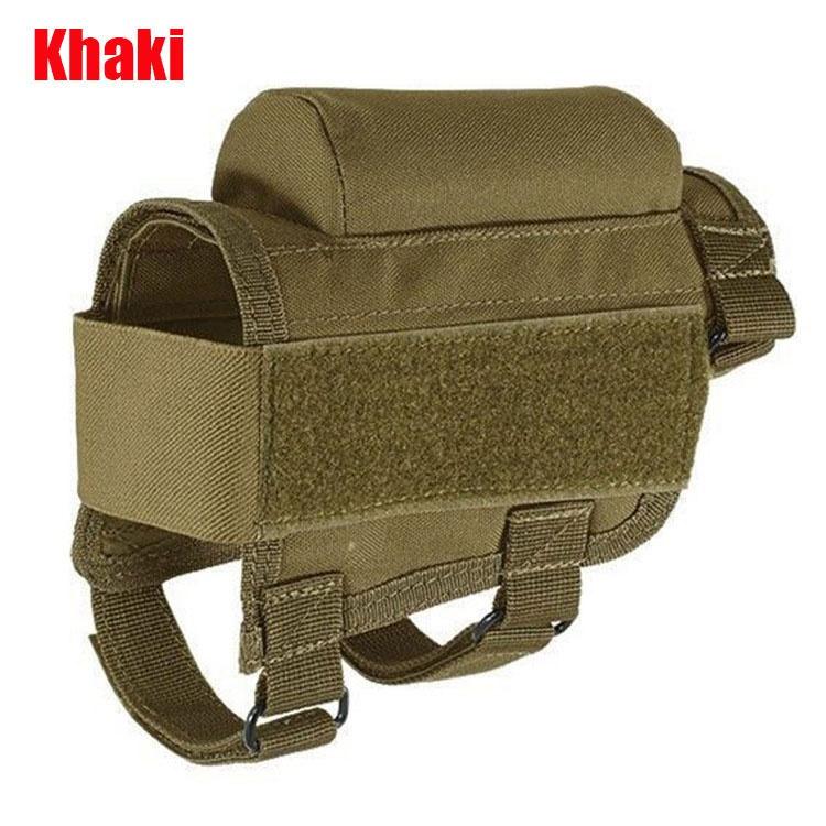 Adjustable Outdoor Tactical Buttstock Bullet Bag Military Airsoft Rifle Cartridges Accessories Bag Hunting Gun Bullet Pouches