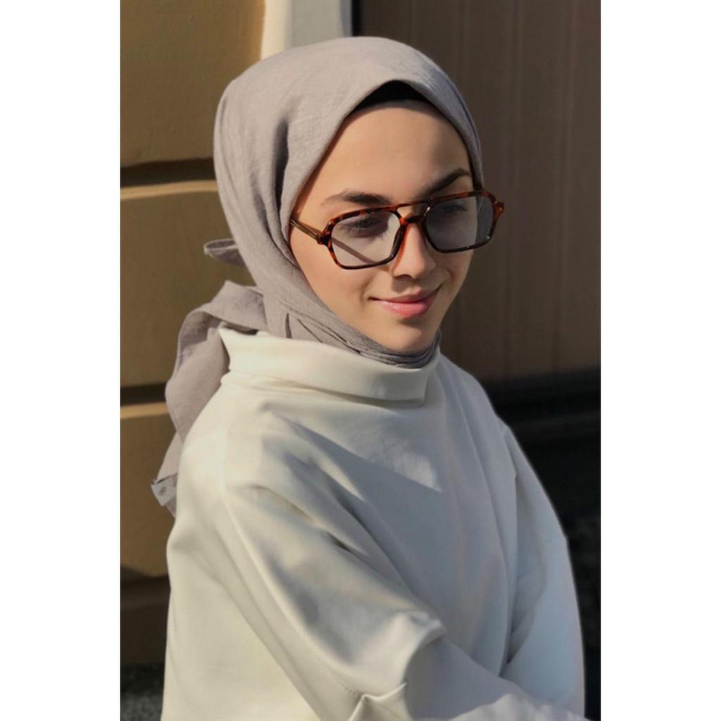 Cotton Voil Hijab Soft Gray