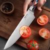 5PCS Damascus Pattern Chef Knife Kitchen Knife Meat Cleaver Wood Handle Paring Utility Santoku Slicing Knife