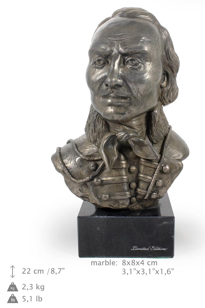 Kazimierz Pułaski – Marble bust, statuette of a famous person | Art-Dog
