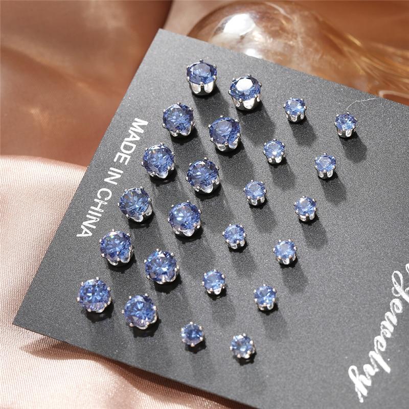 17 км модные металлические серьги-гвоздики с жемчугом, комплект для женщин, винтажные серьги золотого цвета, круглые и квадратные серьги, набор серег, подарки, ювелирные изделия