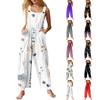Womens Casual Overalls Jumpsuits Adjustable Straps Sleeveless Summer Cute Comfy Rompers With Pocket