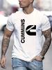 Casual Black Short-Sleeve T-Shirt for Men Featuring a Cummins Logo