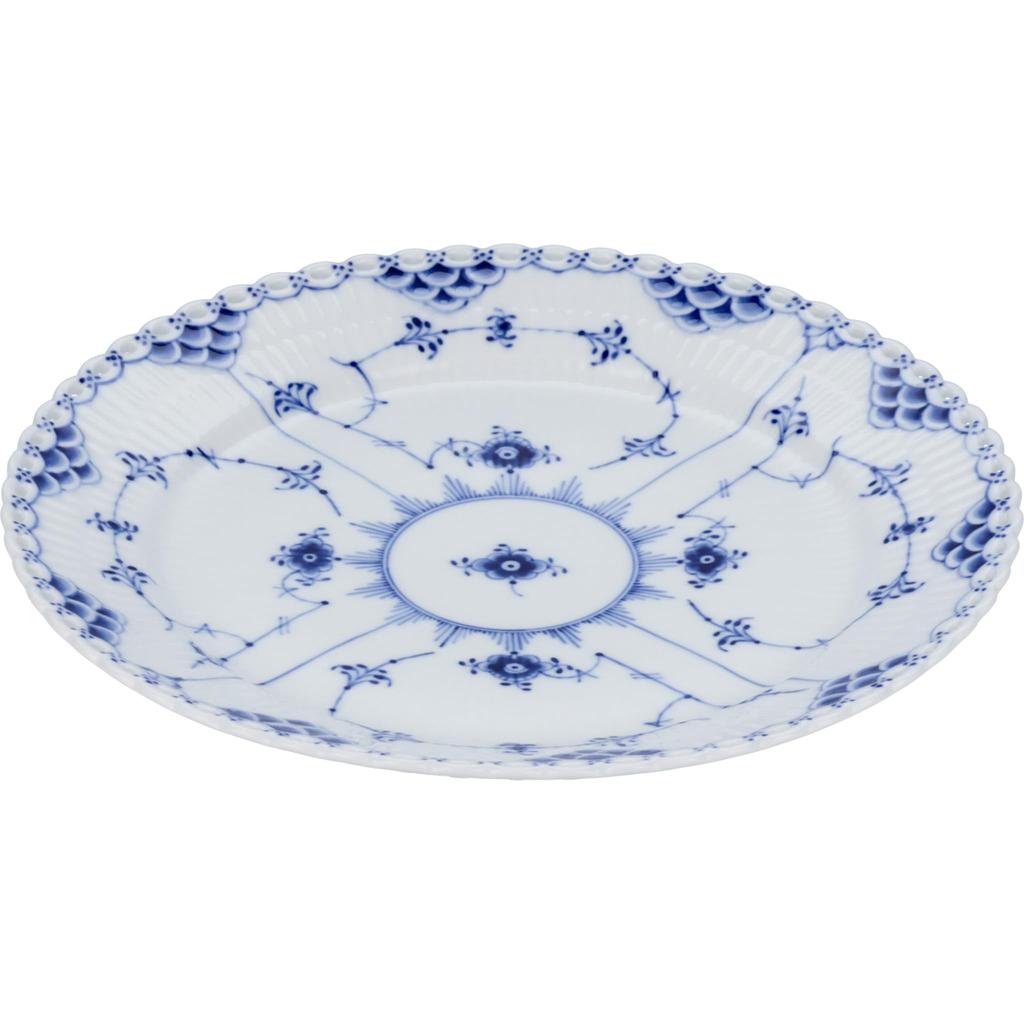 [Officially Imported] Royal Copenhagen Blue Fluted Full Lace Plate, 25cm, Wedding Gift, Product Number 1017239