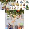 Delightful Snow White Ariel Belle Rapunzel Acrylic Pendant Ornaments Xmas Tree Decor