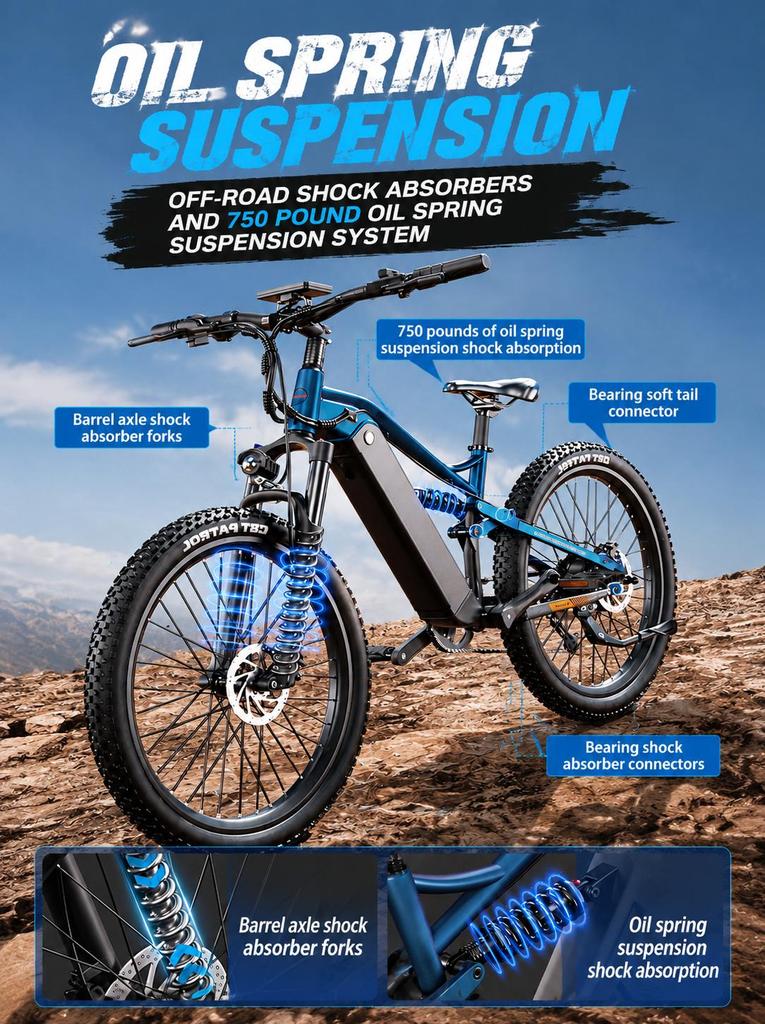 PULUMA PH001 Electric Bicycle 45 km/h Speed 80 km Range 48V Shimano 9-Speed