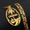 Anniyo Guams Necklaces for Women Men Gold Color/Silver Color Guam Pendant Jewelry @137921