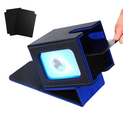 Venssu Deck Trading Card Display 100 Совместимость с двойными и тройными вертикальными 2 разделителями и 1 верхним кожаным внутренним футляром, футляром, окном, деталями,