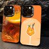 Смешной чехол для телефона Aperol Spritz для iPhone 17,16,15,14,13,12,11,Pro,MAX,Plus, мягкий ТПУ, приятный для кожи чехол