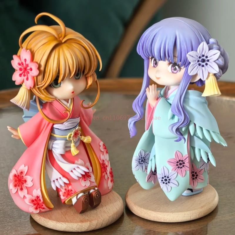 Cardcaptor Новая Сакура Q Версия Сакура Кимоно Милые Модные Аниме Фигурки GK Статуя Коллекционная Украшение для Комнаты Девочки Праздничные Подарки