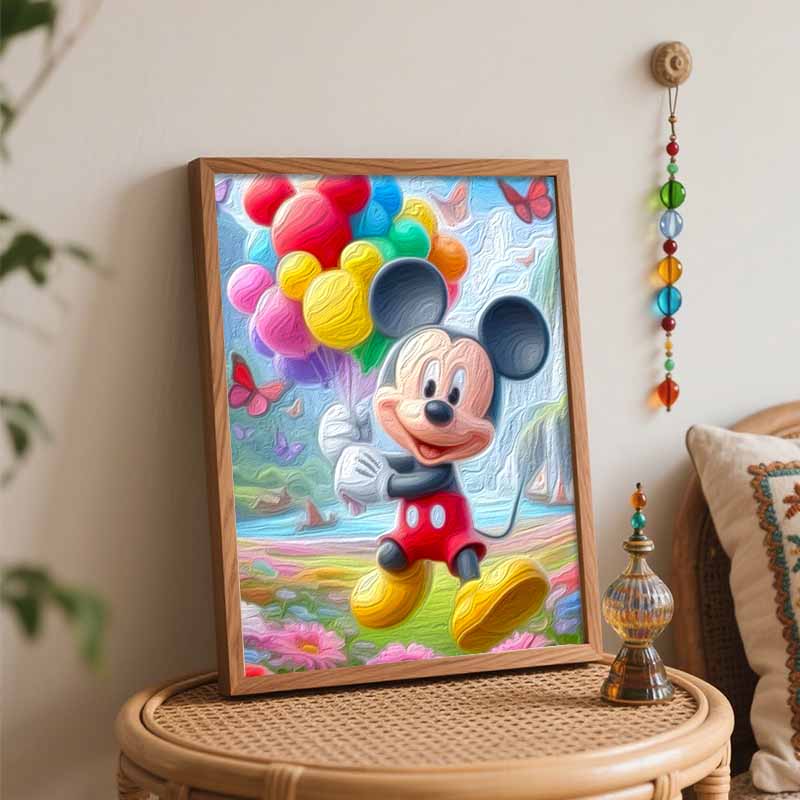 Disney Микки Маус Шары картина маслом по номерам набор для рисования ручная работа DIY домашний декор подарки красочный пейзаж художественная картина холст