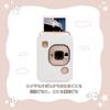 Чехол HIYQIN Instax FUJIFILM instax mini Liplay, симпатичная сумка для камеры, защитный чехол instax Liplay с плечевым ремнем, чехол из искусственной кожи, (белый)