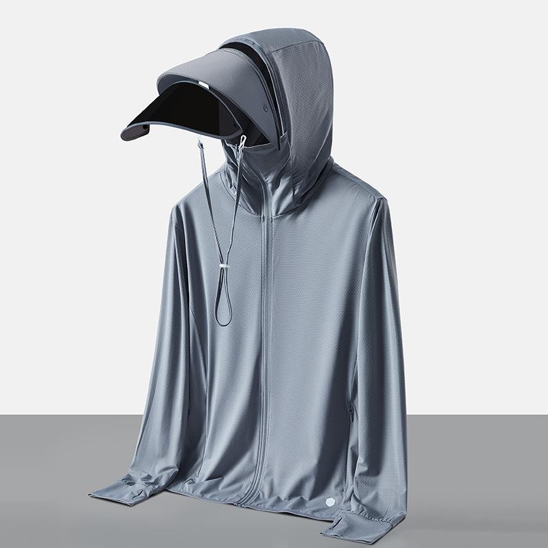 Sunscreen clothing women's summer light and breathable large brim sunscreen clothing outdoor UV protection cycling skin clothing jacket
