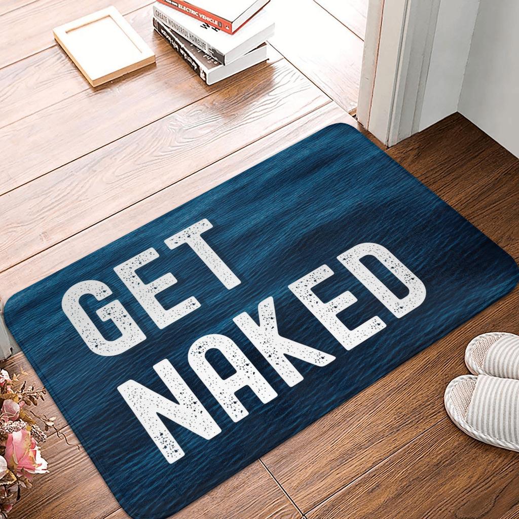 Get Naked Doormat Non-Slip Kitchen Bath Mat Bedroom Balcony Floor Door Entrance Carpet Rug