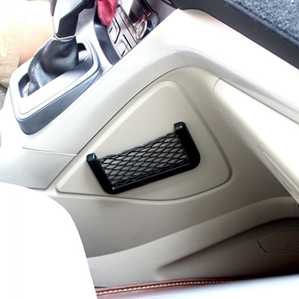 Probable Mesh Resilient Vehicle Car Storage Pocket Car Hanging Ornament Mesh Storage Bag Net Bag