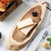Natural Acacia Wood Cutting Board Irregular Shape Cheese Board Charcuterie Serving Tray  Sushi