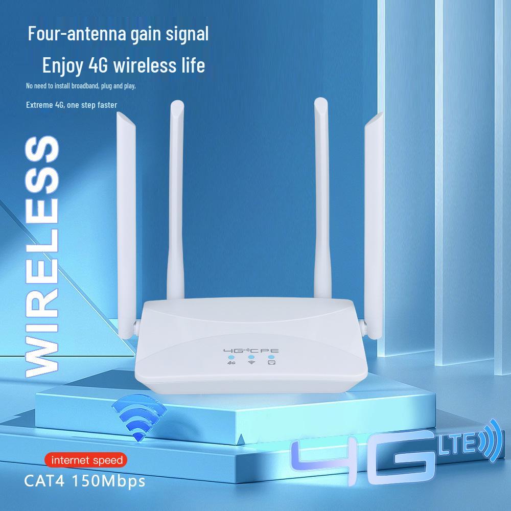 4G LTE CPE WiFi Router with SIM Card Slot for Home – Russian-European Compatibility
