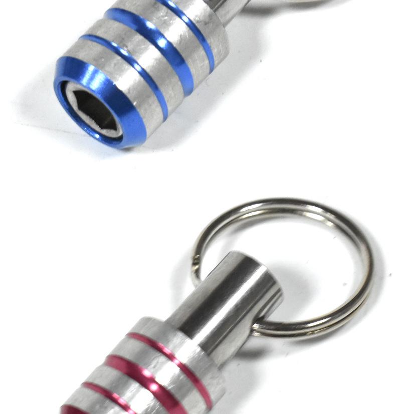 Алюминиевый сплав 6 шт. Цветной брелок-удлинитель для хранения дрелей