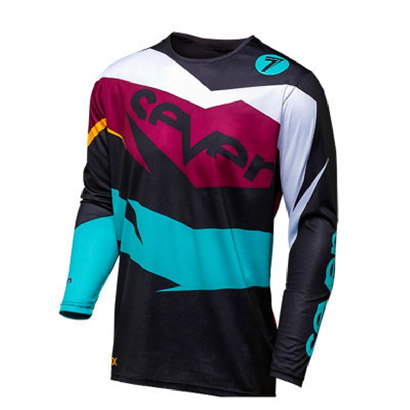 TLD downhill suit Seven off-road motorcycle racing suit Quick-drying top Cycling suit Long T-shirt
