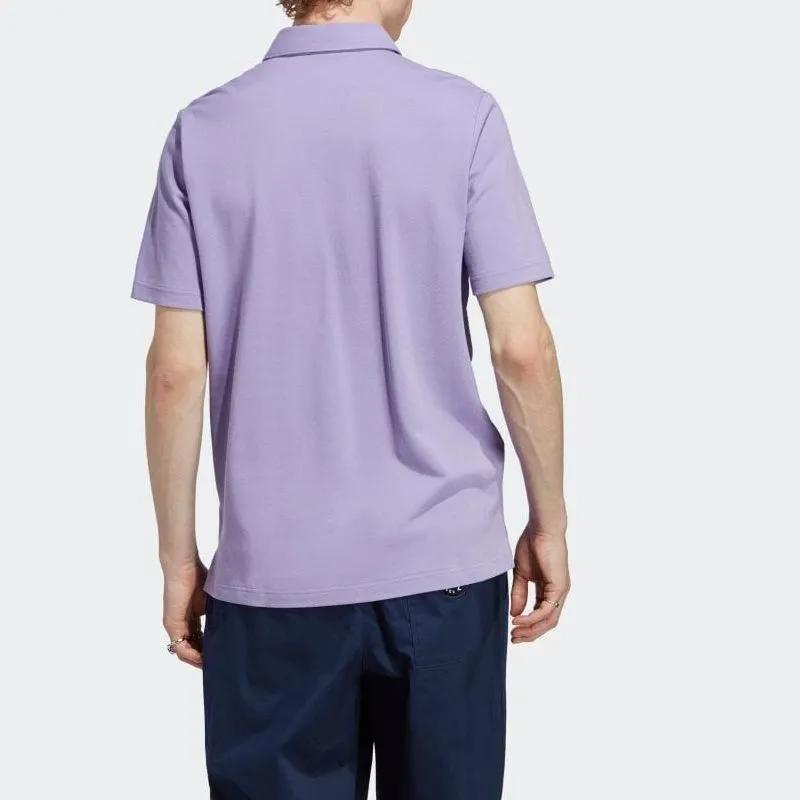 Adidas Originals BLOKEPOP Polo Shirt Men's Magic Lilac (Unisex) Polo Shirts IP7170