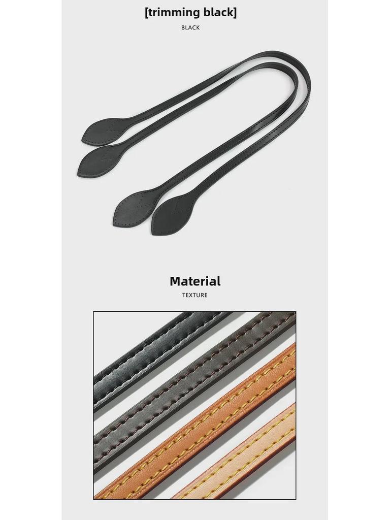 MHS-C-58 Сменный ремень из кожи растительного дубления для сумки через плечо Neverfull Checkerboard, ширина 1 см