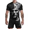 Shorts Set Horror Skull Evil Elf Style T Shirt 3D Printing Street Fashion Clothing Men's Short Sleeve Summer Pant Closure Type
