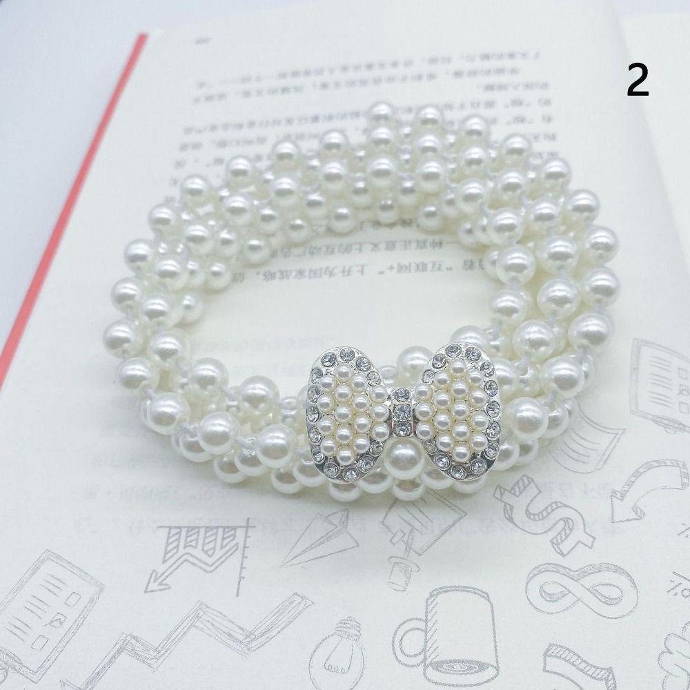 Элегантный жемчужный пояс на талию, эластичная цепочка на талию, ретро эластичный пояс для женщин