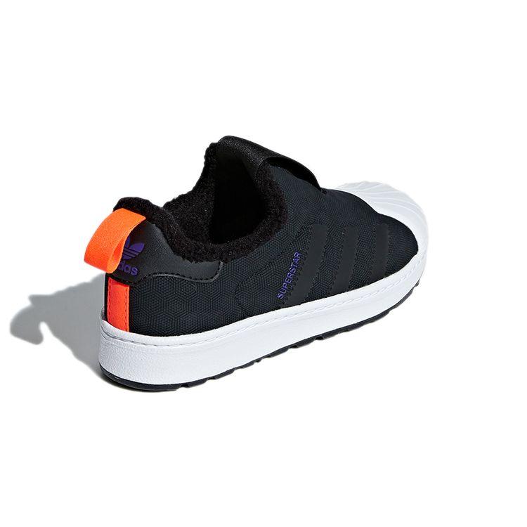 adidas Оригинальные Superstar 360 Удобные Нескользящие Прочные Низкие Кеды для Скейтбординга Детские Кроссовки Черно-Белые B22503