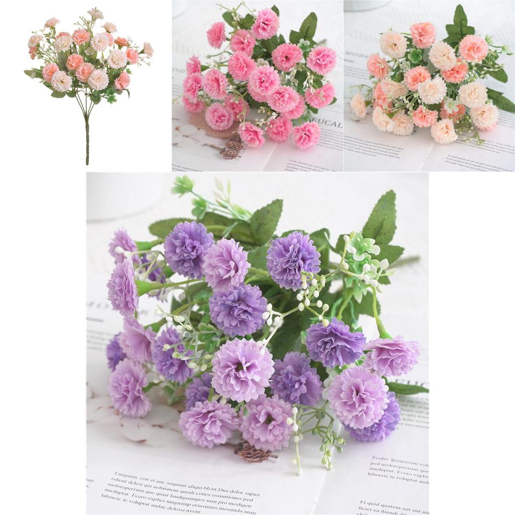 Elegant Artificial Hydrangea Bouquet With High Realistic Appearance For Home Decor