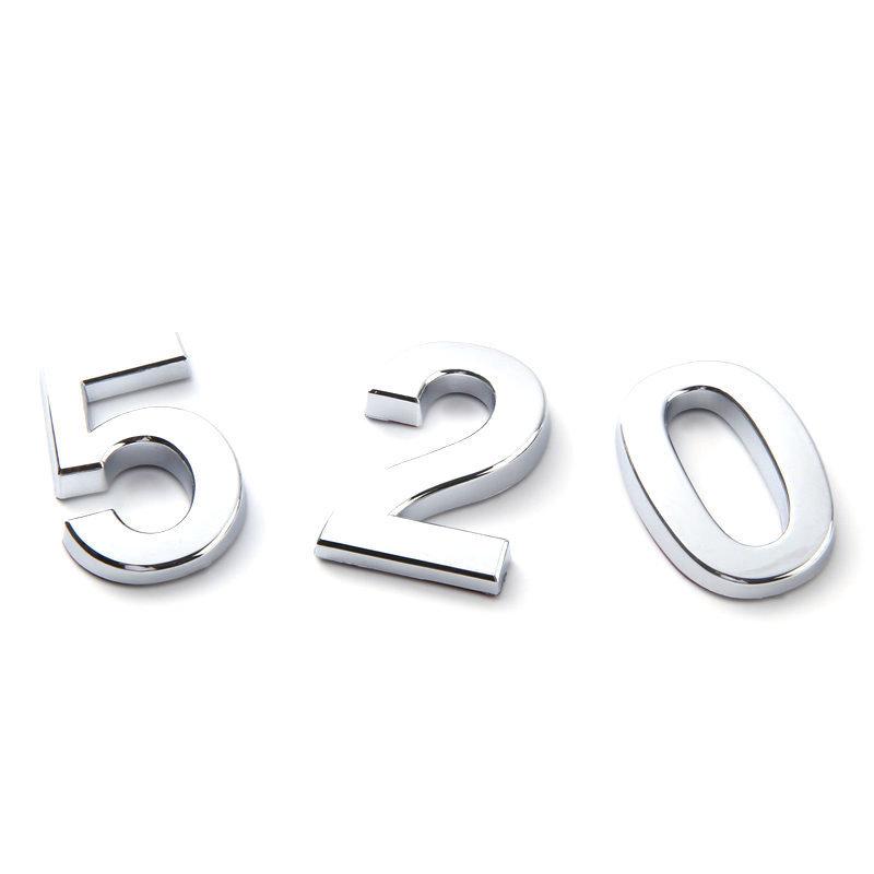 5 см ABS позолоченный золотой номерной знак на этаже отеля, цифровые вывески, гостиничный номер, номер двери, цифра 0-9, наклейка с самоклеящейся наклейкой