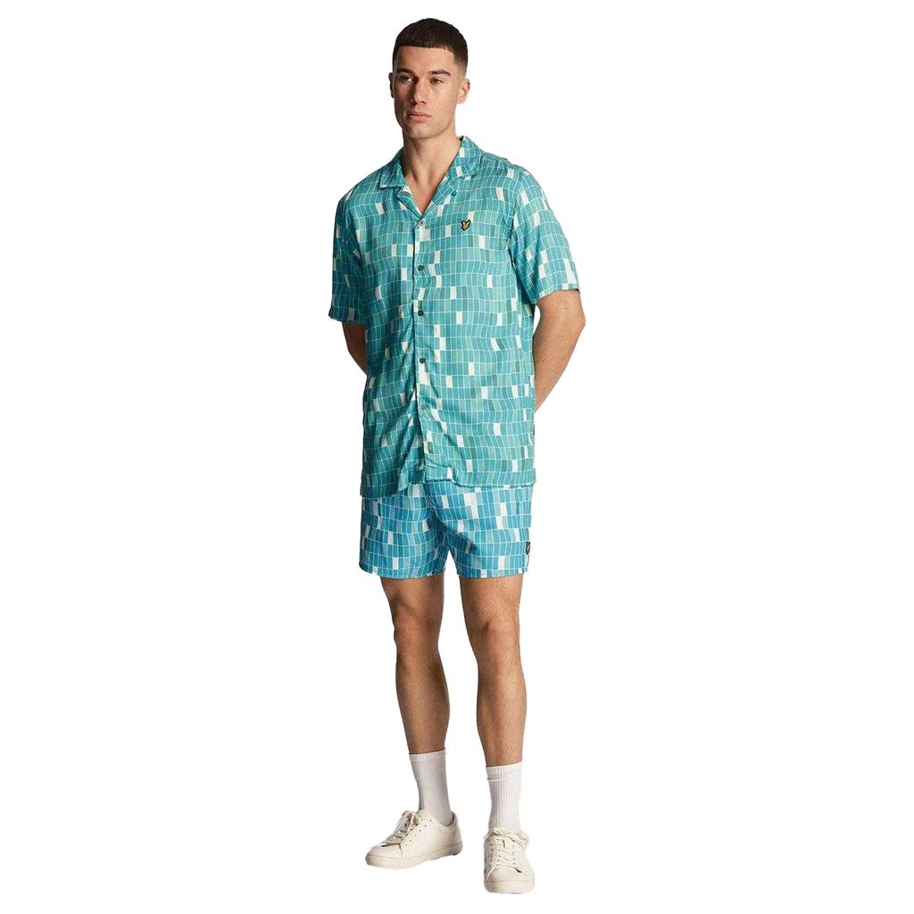Lyle & Scott Mens Pool Print Shirt