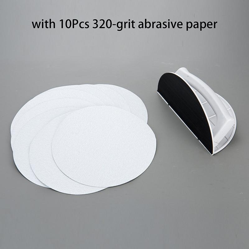Полукруглое шлифовальное приспособление для внутренних углов, самоклеящаяся пластиковая высококачественная ручная шлифовальная доска