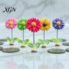 Interior Car Decor Spring Wobbly Flower Dashboard Ornament, Shaking Head Sunflower Decor, Cute for Rearview Mirror And Home Office