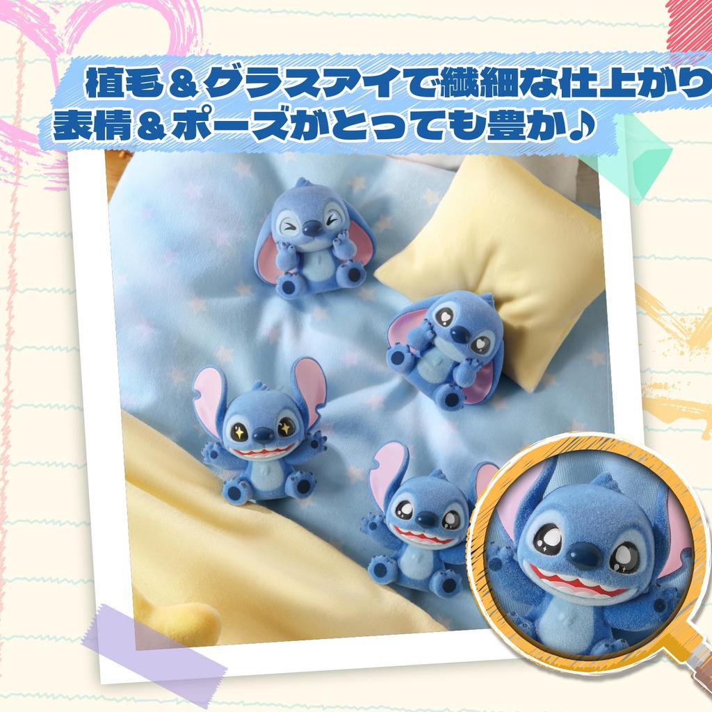 TOP TOY Disney Серия "Мини Пушистый Стич" [3 шт.] Блайнд Бокс Мягкая Виниловая Фигурка Гачапон Игрушка Подарок Подарок на День Рождения Стич Рождественский Подарок