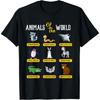 Animals Of The World T-Shirt Funny Animal Real Names Shirt