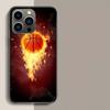 Чехол для телефона с баскетбольным мячом для iPhone 17 Air 15 Pro 14 Plus 16 Pro Max 17E 16E 12 13 Mini 11 Чехол Милый Fundas