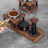 Universal Sapele Wood Coffee Tamper and Utensil Stand for Machine Handles