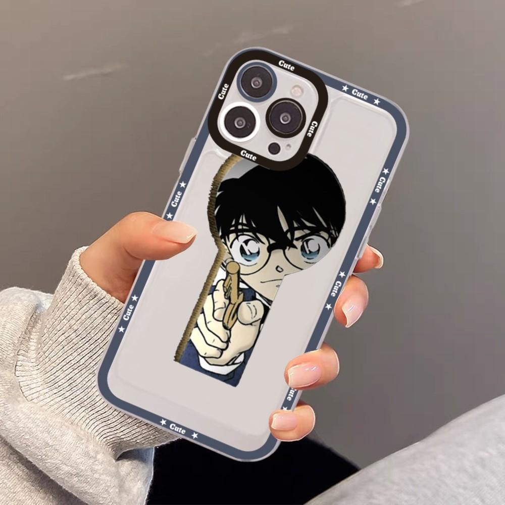 Japanese Detective Conan Anime Phone Case For iPhone 15 11 12 13 14 Mini Pro Max XR X XS TPU Clear Case