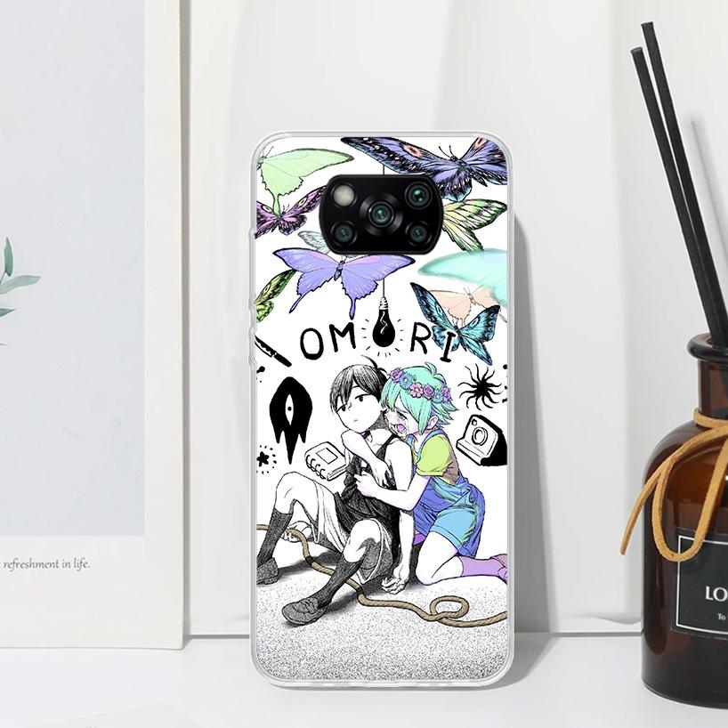 Game O-Omori Cartoon Phone Case For Xiaomi Poco X7 X6 X5 M7 M8 Pro F7 Ultra Redmi 15C 15 13C 13 12C 12 10 10C 10A Art Fundas Poc