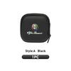 XMDSF1 For Alfa Romeo Car Data Cable Earphone Charger U Disk Zipper Pouch Accessories 159 Giulietta 156 147 Giulia Mito GT Stelvio