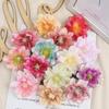 5/10Pcs Artificial Flowers Heads 7cm Fake Flower for Home Room Decor Garden Wedding Decoration DIY Craft Garland Gift Accessory