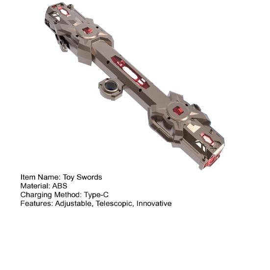 Выдвижные игрушечные мечи Эргономичный двусторонний телескопический световой меч с 16-цветной светодиодной подсветкой и звуковыми эффектами Игрушка световой меч для подростков для косплея, вечеринки, подарка