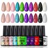 Nail Art Crack Glue Cracked Marble Pattern Burst Change Uv Nail Polish Glue Set Nail Salon
