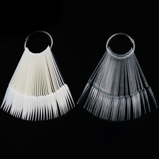 40 шт., веерообразная форма для дизайна ногтей, цветная карта, образец практики, отображение ложных советов