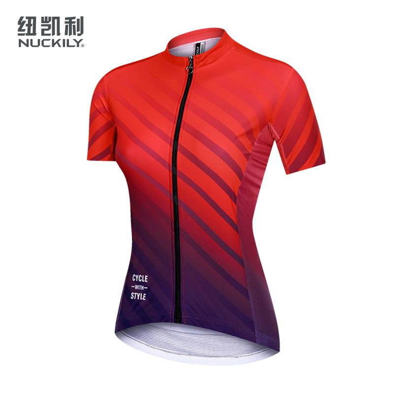 New cycling clothes for women's summer cycling, thin breathable cycling equipment, short-sleeved slim-fit tops, one piece will be sent on behalf of 