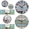 Creative Marilyn Monroe Wood Grain Wall Clock For Home Office Use