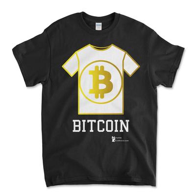Bitcoin BTC Криптовалюта Альткоин HODL Черная футболка UPC199 Унисекс футболка