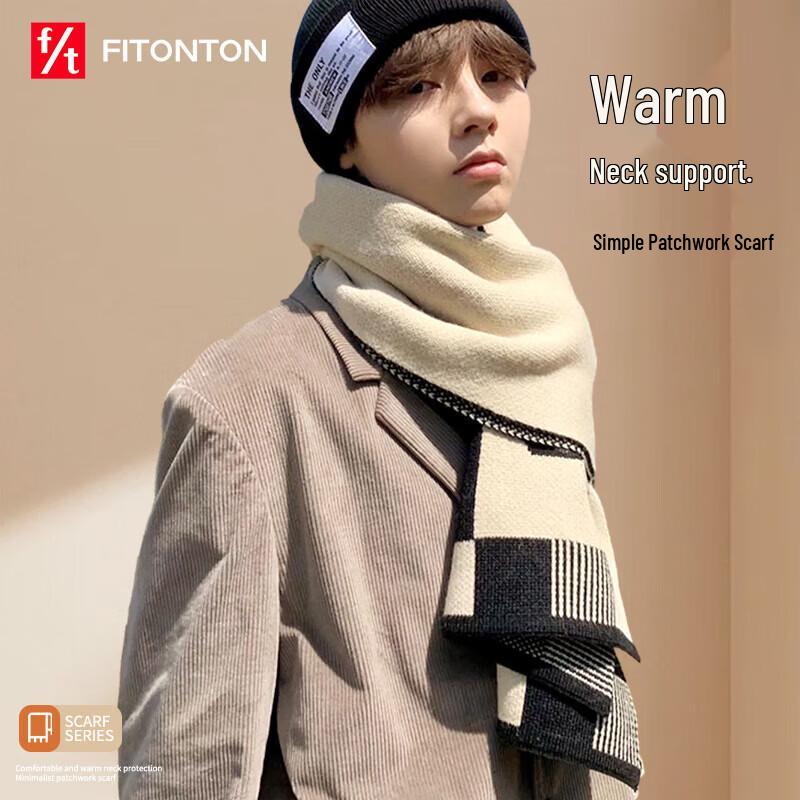FitonTon Men's Winter Warm Scarf