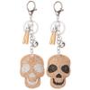 Keychain Skull Full Key Bag Ornament Halloween Christmas Decor