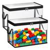 2 шт. 38x24x32 см ПВХ Контейнеры для хранения игрушек Складной ящик для игрушек для мягких игрушек Плюшевых кукол Органайзер Сундук Многофункциональное хранение